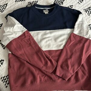 Colorblock Crew Neck Men's Shirt